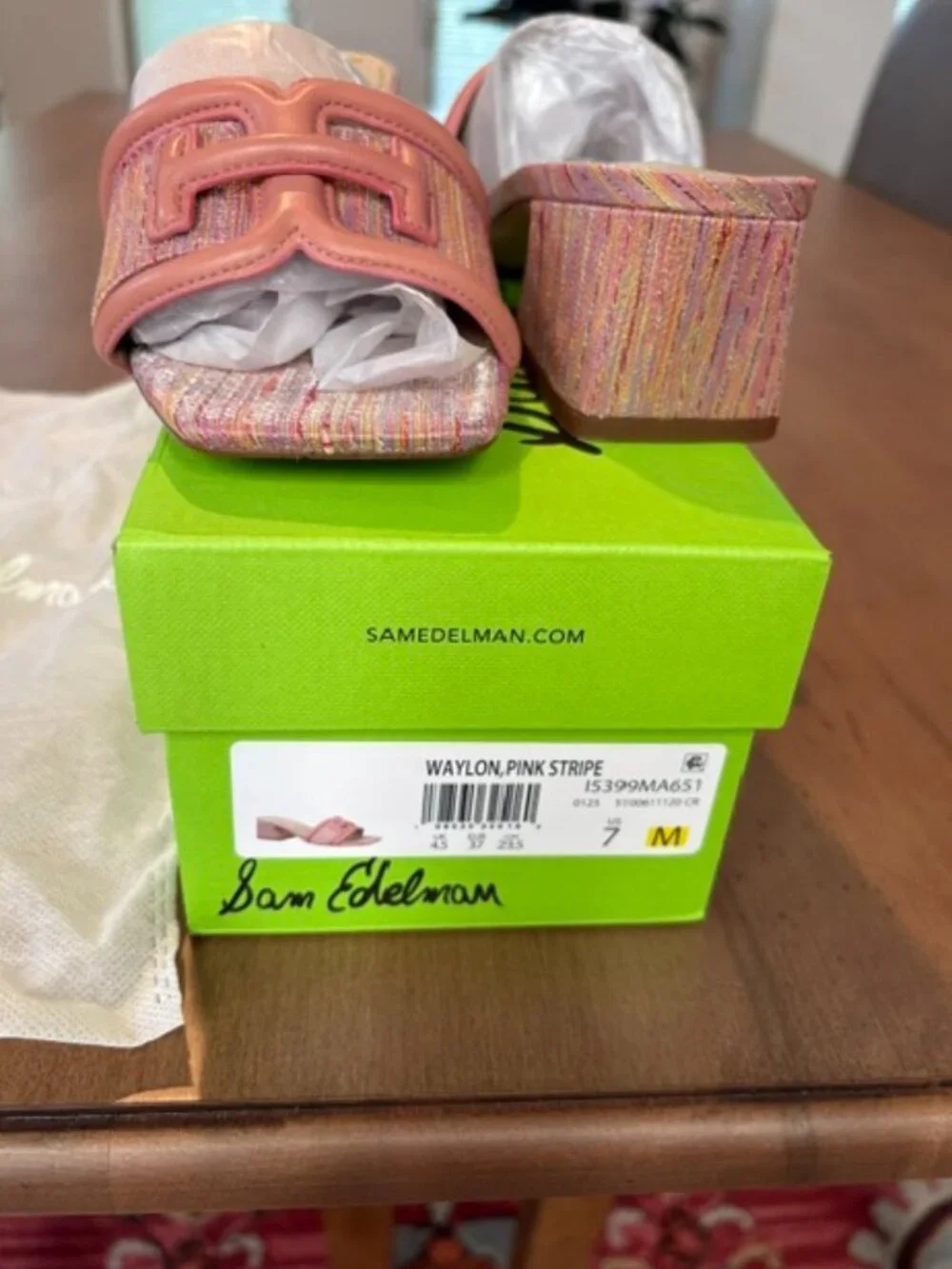 SAM EDELMAN Waylon sandal 7 New in Box